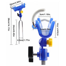 Load image into Gallery viewer, Multi-Function Self-Locking Rod Holder with Ground Spike 180° Adjustable Fishing Pole Stand for Fishing and Spinning Rods
