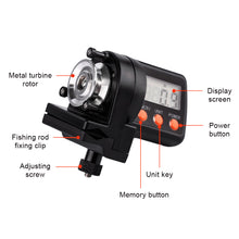 Load image into Gallery viewer, Electronic Fishing Line Length Counter Roller-Type Bidirectional Counting Measurement Device for Spinning Reels Baitcasting Reels Fishing Tackle Accessory
