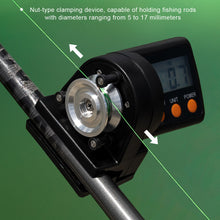 Load image into Gallery viewer, Electronic Fishing Line Length Counter Roller-Type Bidirectional Counting Measurement Device for Spinning Reels Baitcasting Reels Fishing Tackle Accessory
