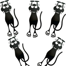 Load image into Gallery viewer, Cute Hollow Black Kitten Bookmark Acrylic Organic Glass Creative Hanging Book Page Marker Fun Reading Decor Accessory
