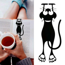 Load image into Gallery viewer, Cute Hollow Black Kitten Bookmark Acrylic Organic Glass Creative Hanging Book Page Marker Fun Reading Decor Accessory
