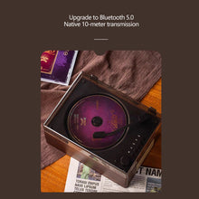 Load image into Gallery viewer, Vintage Leather CD Player Two-way Bluetooth 5.0 Built-in Speaker Portable Rechargeable CD Music Player USB Lossless Player
