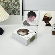Load image into Gallery viewer, Vintage Leather CD Player Two-way Bluetooth 5.0 Built-in Speaker Portable Rechargeable CD Music Player USB Lossless Player
