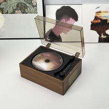 Load image into Gallery viewer, Vintage Leather CD Player Two-way Bluetooth 5.0 Built-in Speaker Portable Rechargeable CD Music Player USB Lossless Player
