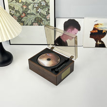 Load image into Gallery viewer, Vintage Leather CD Player Two-way Bluetooth 5.0 Built-in Speaker Portable Rechargeable CD Music Player USB Lossless Player
