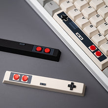 Load image into Gallery viewer, Retro Gamepad Keycap 6.25u Spacebar Artisan Keycap ABS Material For MX switches for Gaming Mechanical keyboard Black White
