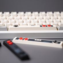 Load image into Gallery viewer, Retro Gamepad Keycap 6.25u Spacebar Artisan Keycap ABS Material For MX switches for Gaming Mechanical keyboard Black White
