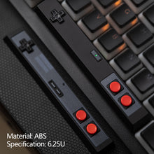 Load image into Gallery viewer, Retro Gamepad Keycap 6.25u Spacebar Artisan Keycap ABS Material For MX switches for Gaming Mechanical keyboard Black White
