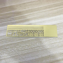 Load image into Gallery viewer, Kawaii Cat Ruler Hollow Metal Bookmark Ruler Multifunctional Ruler for Painting Drawing Diary Hand Account Tool Cute Gift
