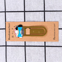 Load image into Gallery viewer, Cute Cat Bookmarks Metal Book Clips Kawaii Kittens Paper Page Holder Japanese Stationery Reading Tools School Office Supplies
