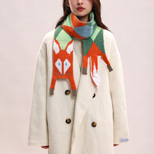 Load image into Gallery viewer, New Autumn Winter Children's Cartoon Fox Knitted Scarf Baby Boys Girls Warm Women Shawl Kids Female Knitted Animal Women Scarf

