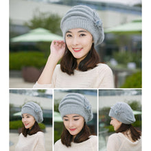 Load image into Gallery viewer, Full Coverage Thick Warm Korean Style Slouchy Hat Women Winter New Soft Skin-Friendly Face-Slimming Versatile Knit Cap
