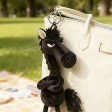 Load image into Gallery viewer, Cute Plush Pony Horse Keychain Creative Dark Horse Mascot Soft Simulation Zodiac Pony Bag Car Pendant Party Gift Room Decoration Accessories
