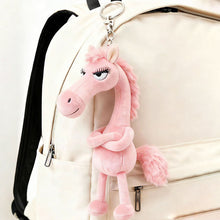 Load image into Gallery viewer, Cute Plush Pony Horse Keychain Creative Dark Horse Mascot Soft Simulation Zodiac Pony Bag Car Pendant Party Gift Room Decoration Accessories

