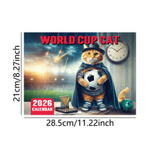 Load image into Gallery viewer, 2026 Calendar Cats with Coffee Chill Cats Illustration Cute Animal Wall Calendar For Cat &amp; Coffee Enthusiasts Hanging Wall 2026 Planner Calendar
