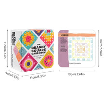 Load image into Gallery viewer, 50 Mix Match Crochet Pattern Cards DIY Knitted Kit For Beginners Reusable Weaving Guide Flower Blanket Stitches Craft Lover Gift
