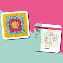 Load image into Gallery viewer, 50 Mix Match Crochet Pattern Cards DIY Knitted Kit For Beginners Reusable Weaving Guide Flower Blanket Stitches Craft Lover Gift
