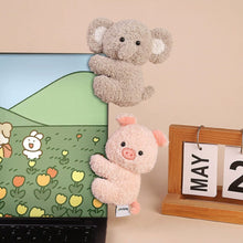 Load image into Gallery viewer, 11CM Kawaii Cartoon Animal Plush Doll Clip Dog Monkey Cat Panda Elephant Penguin Bear Pig Sheep Soft Pinch Screen Decoration Kids Gifts
