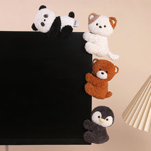 Load image into Gallery viewer, 11CM Kawaii Cartoon Animal Plush Doll Clip Dog Monkey Cat Panda Elephant Penguin Bear Pig Sheep Soft Pinch Screen Decoration Kids Gifts
