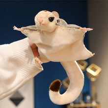 Load image into Gallery viewer, Kawaii Magnetic Sugar Glider Plush Toy Fluffy Soft Simulation Australian Flying Squirrel Hand Center Pets Kids Birthday Gifts
