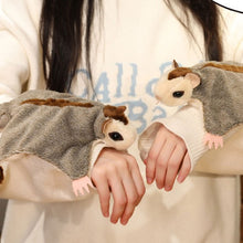 Load image into Gallery viewer, Kawaii Magnetic Sugar Glider Plush Toy Fluffy Soft Simulation Australian Flying Squirrel Hand Center Pets Kids Birthday Gifts
