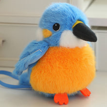 Load image into Gallery viewer, Cartoon Birds Plush Pendant Keychain Simulation Parrot Penguin Bird Nest Kawaii Backpack Standing Shoulder Pet Cute Girl Kids Gifts
