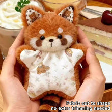 Load image into Gallery viewer, Cartoon Bean Bag Doll Fluffy Soft Decompression Cute Raccoon Plush Toy DIY Material Kit Soothing Towel Pendant Couple Friends Gift
