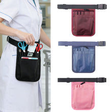 Load image into Gallery viewer, Nurse Pharmacist Hairstylist Technician Tool Storage Waist Bag Professional Nylon Fabric Easy Access Adjustable Safe Work Fanny Pack
