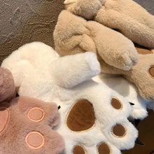 Load image into Gallery viewer, Cute Bear Cat Claw Plush Gloves For Women Girls Students Winter Thickened Velvet Lined Full Finger Skin Friendly Anti Loss Cold Proof Cycling Gloves
