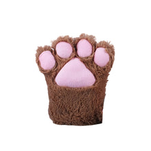 Load image into Gallery viewer, 1Pc Kawaii Cartoon Cat Bear Claw Paw Plush Gloves Women Winter Warm Finger Mittens Lolita Cosplay Costume Gloves
