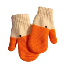 Load image into Gallery viewer, New Creative Funny Knitted Goose Gloves Thickened Double Layer Velvet Lined Windproof Cold Proof Warm Finger Gloves For Autumn Winter
