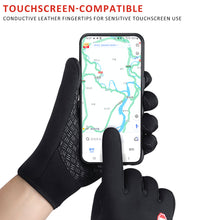 Load image into Gallery viewer, Winter Gloves For Men Women Double Layer Thermal Lined Windproof Waterproof Anti Slip Touchscreen Compatible Sports Cycling Skiing Driving Gloves
