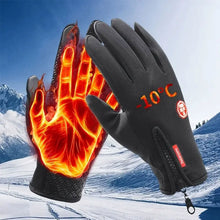 Load image into Gallery viewer, Winter Gloves For Men Women Double Layer Thermal Lined Windproof Waterproof Anti Slip Touchscreen Compatible Sports Cycling Skiing Driving Gloves
