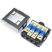Load image into Gallery viewer, Waterproof Car Audio Power Fuse Holder Box with Fuse Capsule Rubber Cover Fuse Distribution Block for Car Audio Stereo Amplifier
