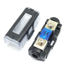 Load image into Gallery viewer, Waterproof Car Audio Power Fuse Holder Box with Fuse Capsule Rubber Cover Fuse Distribution Block for Car Audio Stereo Amplifier
