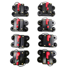 Load image into Gallery viewer, 12V-48V DC Car Fuse Circuit Breaker Auto Reset Car Boat Resettable Fuse 40A 50A 60A 80A 100A 150A 200A 250A 300A for Audio System
