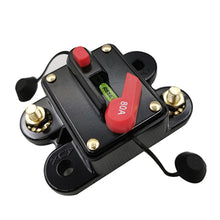 Load image into Gallery viewer, 12V-48V DC Car Fuse Circuit Breaker Auto Reset Car Boat Resettable Fuse 40A 50A 60A 80A 100A 150A 200A 250A 300A for Audio System
