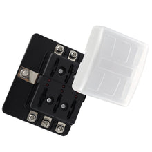 Load image into Gallery viewer, 12V~24V 6/8/10/12/ Ways Blade Holder Fuse Relay Box Terminal Circuit Fuse Box with LED Warning Light Circuit Fuse Box Car Marine Fuse Panel
