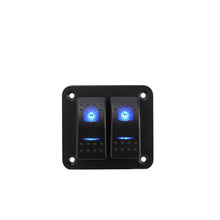 Load image into Gallery viewer, Marine 2/3/4/5/6/ 8 Group Rocker Switch Panel 5-pin for 12V/24V Cars ATV Trailers With Blue Indicator Light
