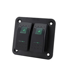 Load image into Gallery viewer, Marine 2/3/4/5/6/ 8 Group Rocker Switch Panel 5-pin for 12V/24V Cars ATV Trailers With Red Green Indicator Light
