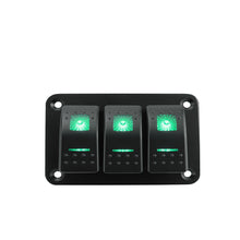 Load image into Gallery viewer, Marine 2/3/4/5/6/ 8 Group Rocker Switch Panel 5-pin for 12V/24V Cars ATV Trailers With Red Green Indicator Light
