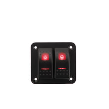 Load image into Gallery viewer, Marine 2/3/4/5/6/ 8 Group Rocker Switch Panel 5-pin for 12V/24V Cars ATV Trailers With Red Green Indicator Light
