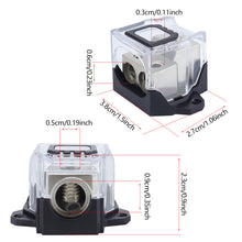 Load image into Gallery viewer, Car Audio Amplifier Modification Insurance 1/2 Ground Wire Box 2 Way Wire Box Distribution Block Power
