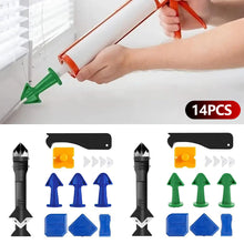 Load image into Gallery viewer, 5 In 1 Silicone Car Window Kitchens Bathrooms Remover Sealant Smooth Scraper Caulk Finisher Grout Kit Tools Floor Mould Removal Hand Tools Set Accessories
