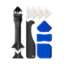 Load image into Gallery viewer, 5Pcs 5-in-1 Caulking Tool Sealant Finishing Tool Caulk Remover &amp; Glass Glue Angle Scraper Silicone for Car Bathrooms Kitchens
