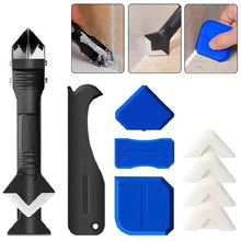 Load image into Gallery viewer, 5Pcs 5-in-1 Caulking Tool Sealant Finishing Tool Caulk Remover &amp; Glass Glue Angle Scraper Silicone for Car Bathrooms Kitchens
