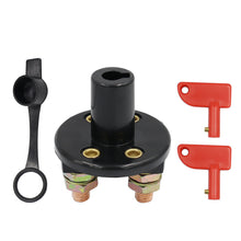 Load image into Gallery viewer, 12V 24V 2Key Cut Off Battery Main Kill Switch Vehicle Car Modify Isolator Disconnector Truck Boat Auto Car Power Switch 300A Red
