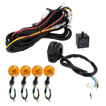 Load image into Gallery viewer, 7/8 Inch Motorcycle Handlebar Control Headlight Horn Switch Wire Harness For Honda Yamaha Universal Turn Signal Lamp Harness Set
