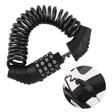 Load image into Gallery viewer, Motorcycle 4-Digit Password Combination Chain Lock Bicycle Anti-Theft Helmet Safety Lock Portable Durable Wire Cable Lock
