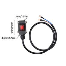Load image into Gallery viewer, 30/50/100cm Cable 12V/24V Motorcycle Kill Switch Heavy Duty Battery Disconnect Switch Waterproof Power Cut Off
